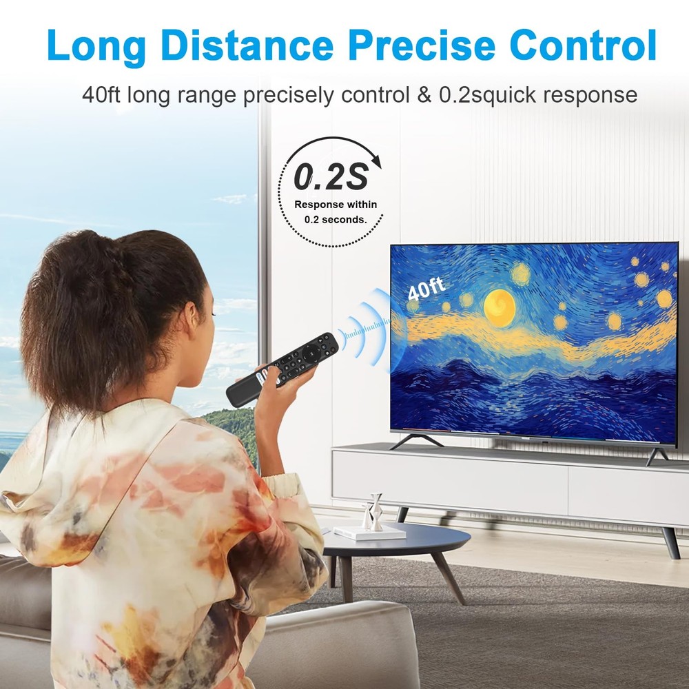 Replacement for TCL Google TV Remote Control,RC813 Compatible Balck