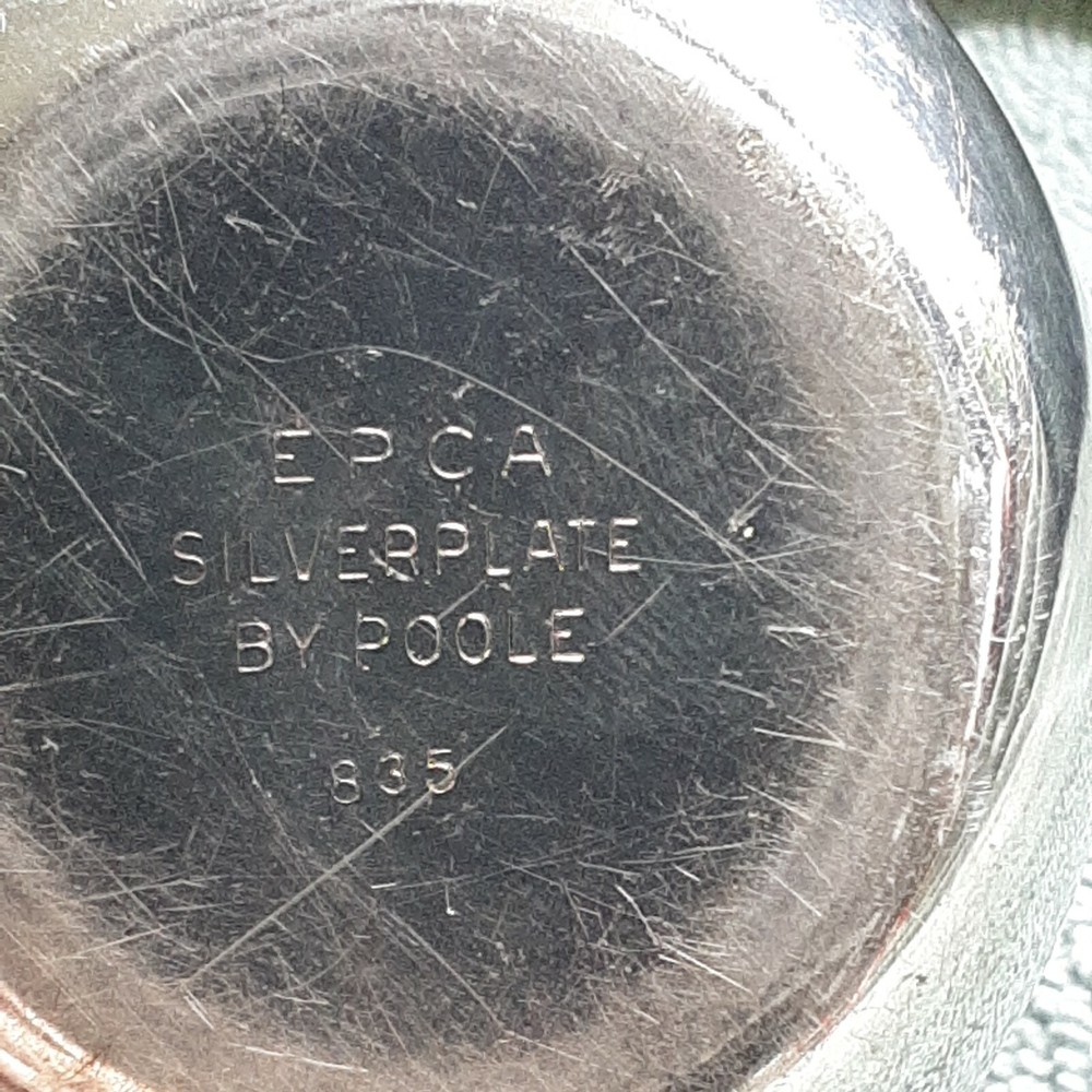 Vintage Poole Silver Co. EPCA Silverplate Cup #835
