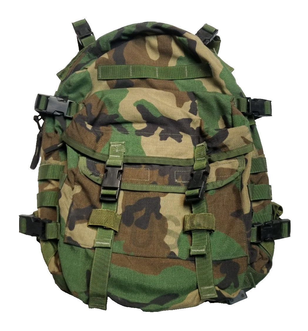 USGI Military MOLLE Woodland US Army Assault Pack SDS Style 4095 w/ Stiffener