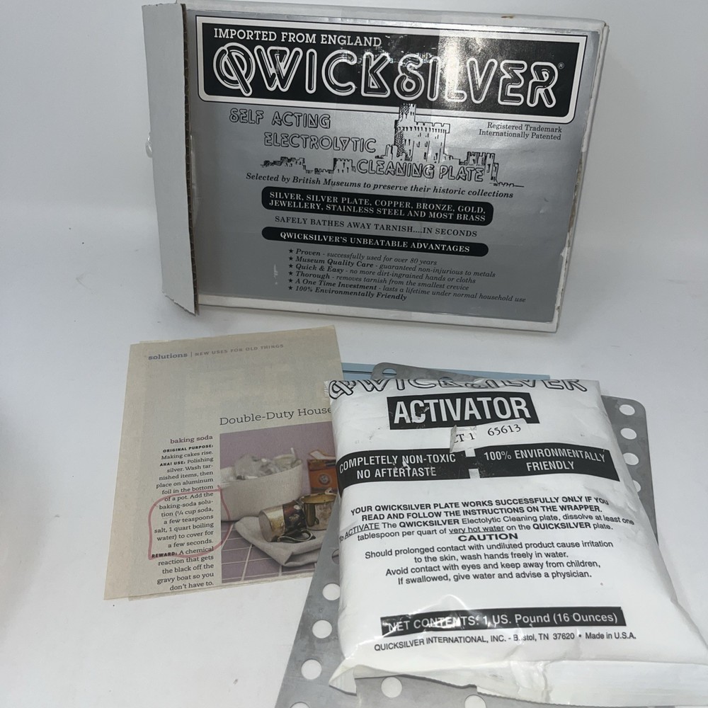 Quick Silver Electrolytic Tarnish Cleaning System