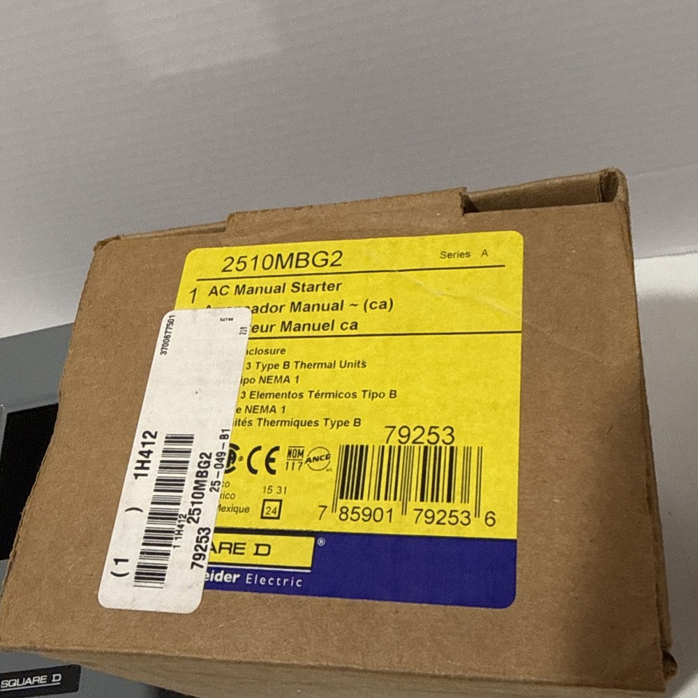 Square D 2510MBG2 AC Manual Starter NOS