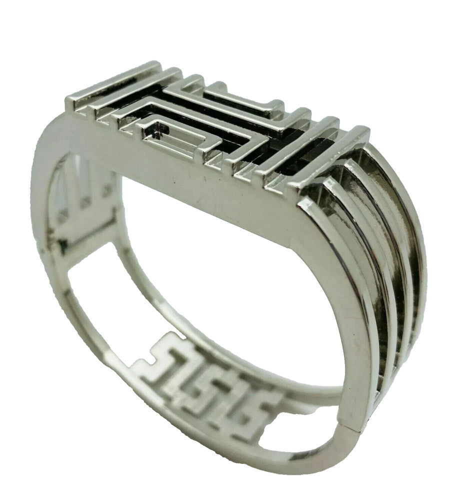 Tory Burch for Fitbit Metal SILVER Hinged Bracelet  NEW WITHOUT TAGS