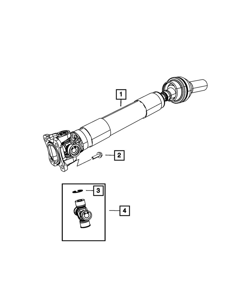 Genuine Mopar U-Joint Kit 5015694AB