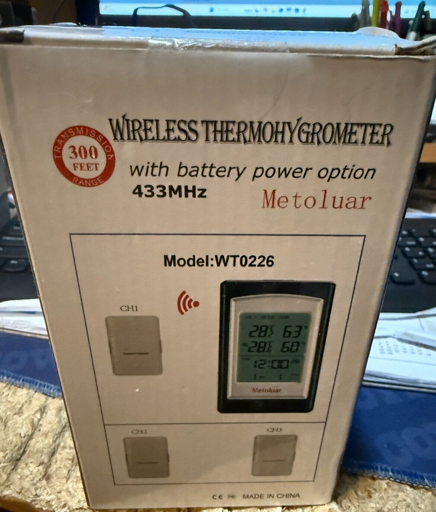 Wireless ThermoHygrometer---Metoluar