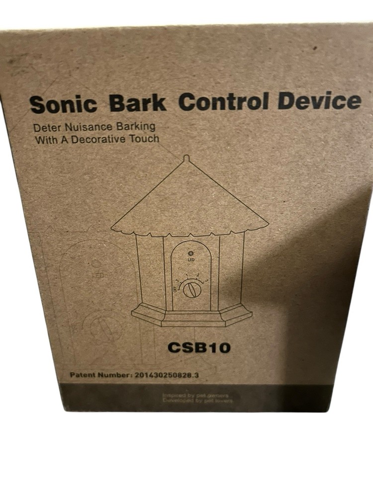 New Decorative Sonic Anti Bark Control Device Deter Nuisance Barking Waterproof