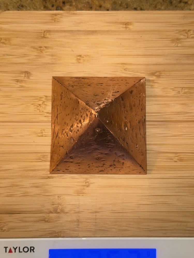 Solid Copper Meditation Pyramid 4 Lbs