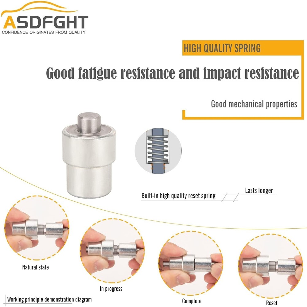 Efficient Grommet Machine Kit - 3 Interchangeable Dies & 1500 Grommets Included