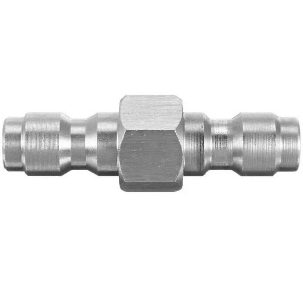 2Pc Double Male Quick Connect Adapter 8mm Dual Male for 8MM Female Convertor USA