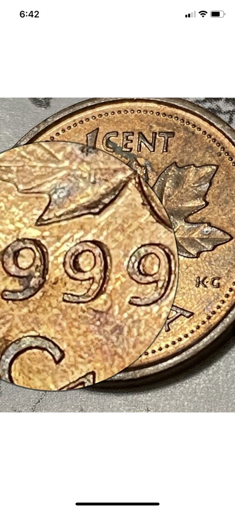 ERROR 1 CENT CANADA 1999