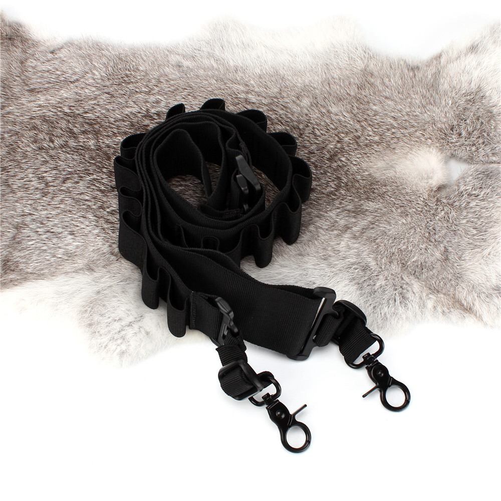 Tactical Shotgun Sling 15 Rounds 2 Point Gun Sling 12/20 Gauge Shell Ammo Pouch