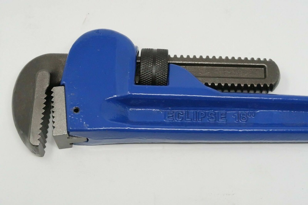 1 pcs Eclipse Tools ELPW18, 18" Leader Pattern Pipe Wrench, Blue ENGLAND