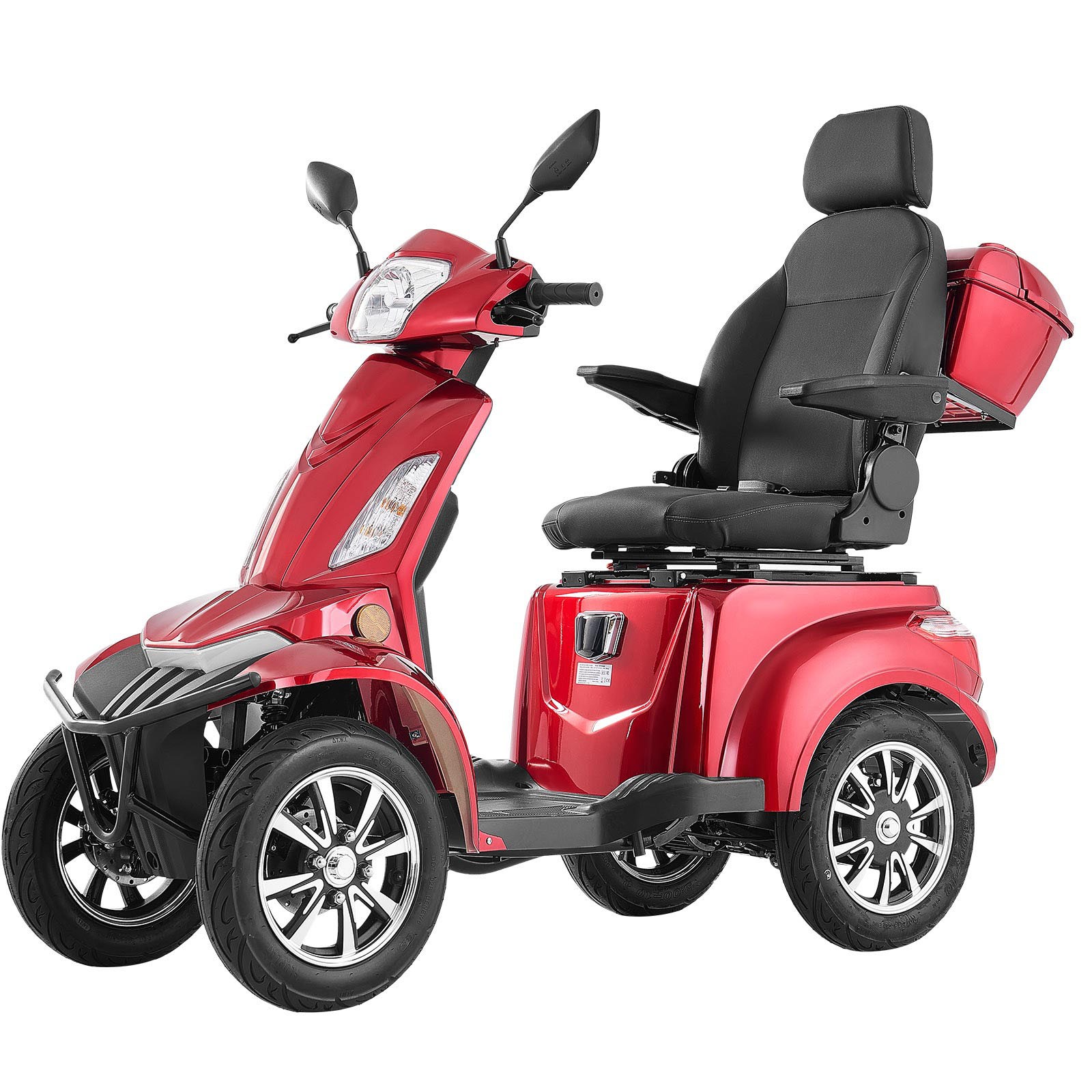 Uimoso Heavy-Duty 4-Wheel Mobility Scooter 21.5 Miles Range 3-Speed, 500lbs Load
