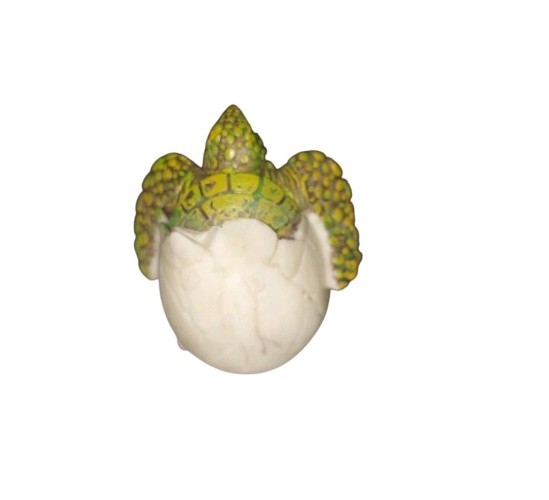 Mini Sea Turtle Hatchling Egg FIgurine Sculpture