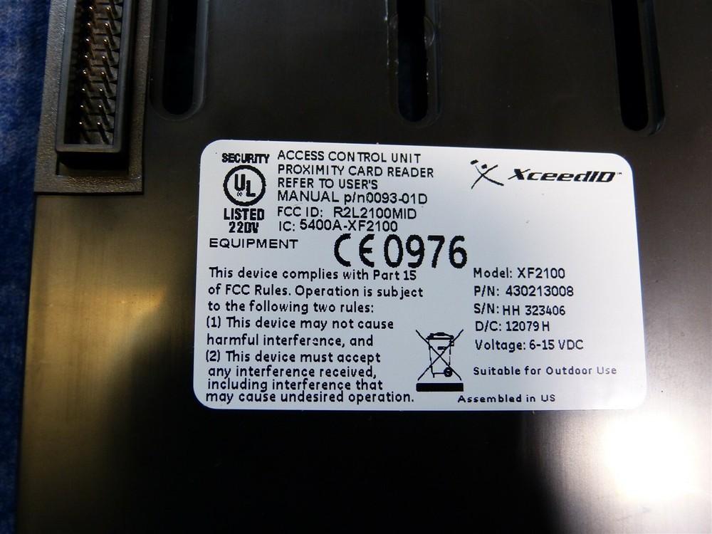 XceedID XF2100 Mid Range Proximity reader