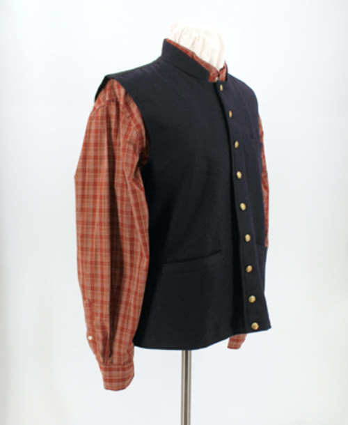 Union Civil War Vest - Dark Blue Wool Size 46