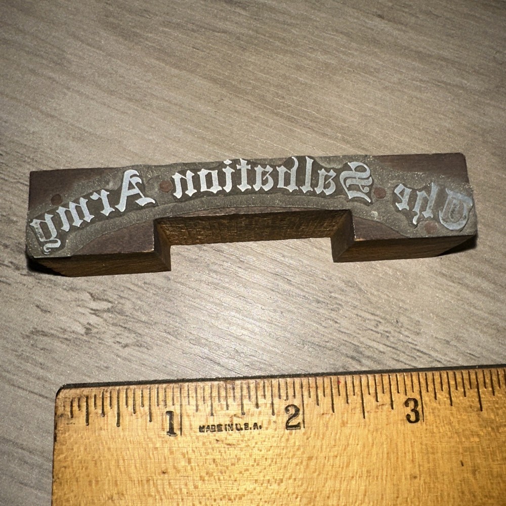 Printing Block “ The Salvation Army “￼
