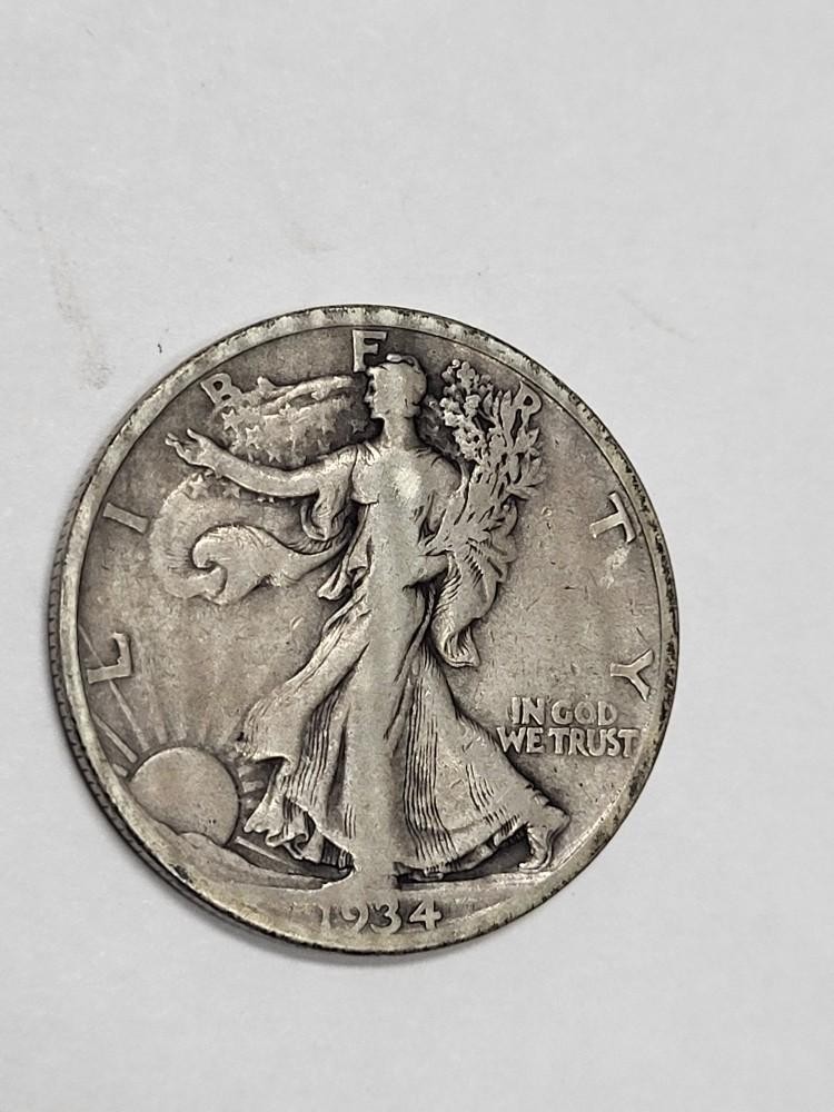 1934 D Walking Liberty Half Dollar