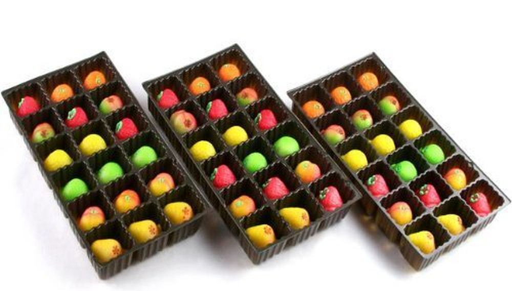 54 Piece Assorted Fruit Box Tray Net Weight 25 Oz