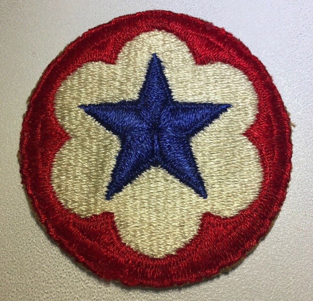 Original WWII U.S. ARMY SERVICE FORCES CUT EDGE PATCH NG