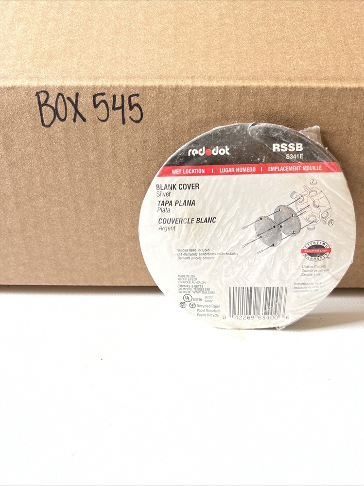 Red Dot RSSB Round Blank Cover