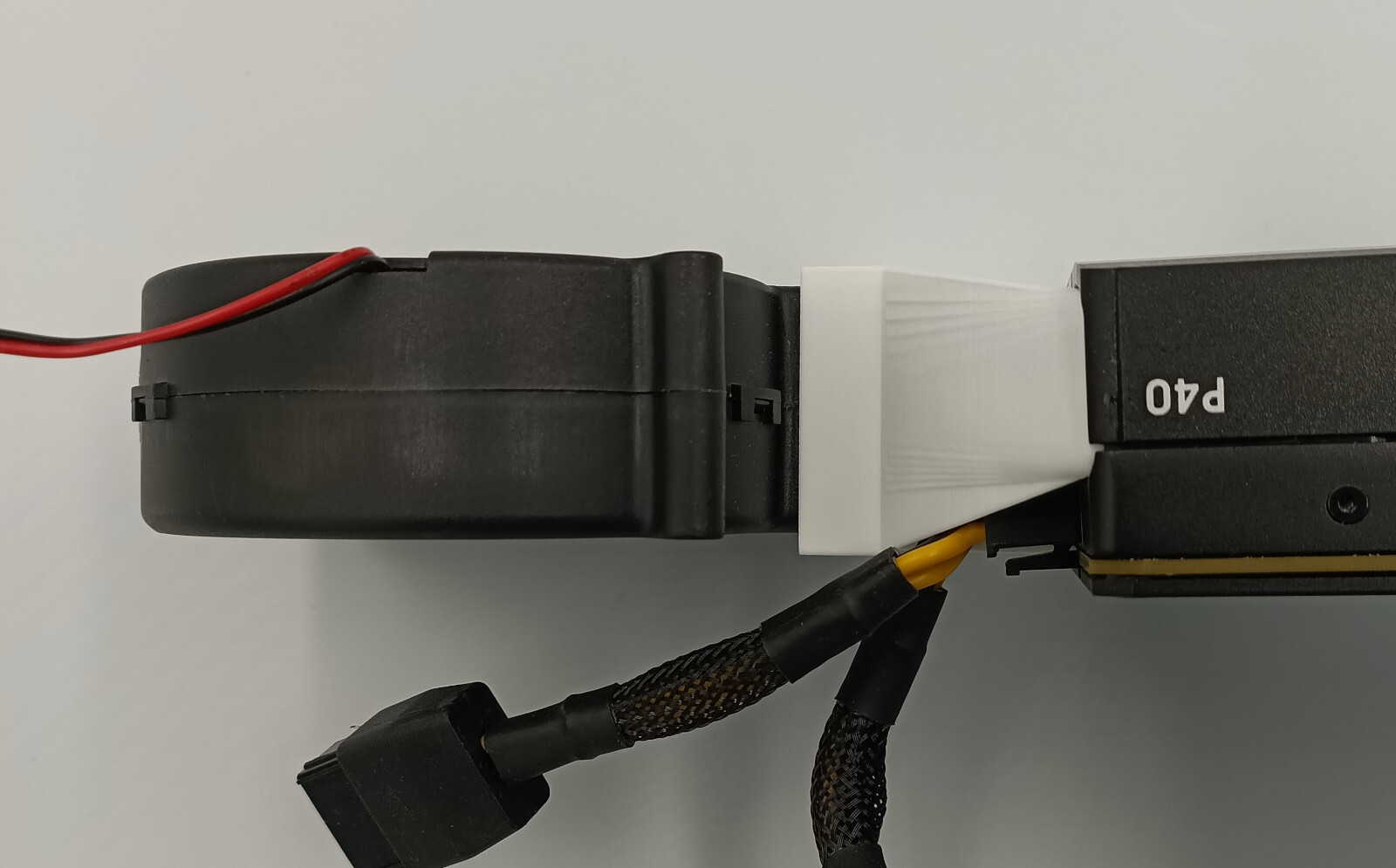 Nvidia Tesla P40 P100 V100 K80 M40 Blower Adapter Fan Kit - Fits 9733 Blower Fan