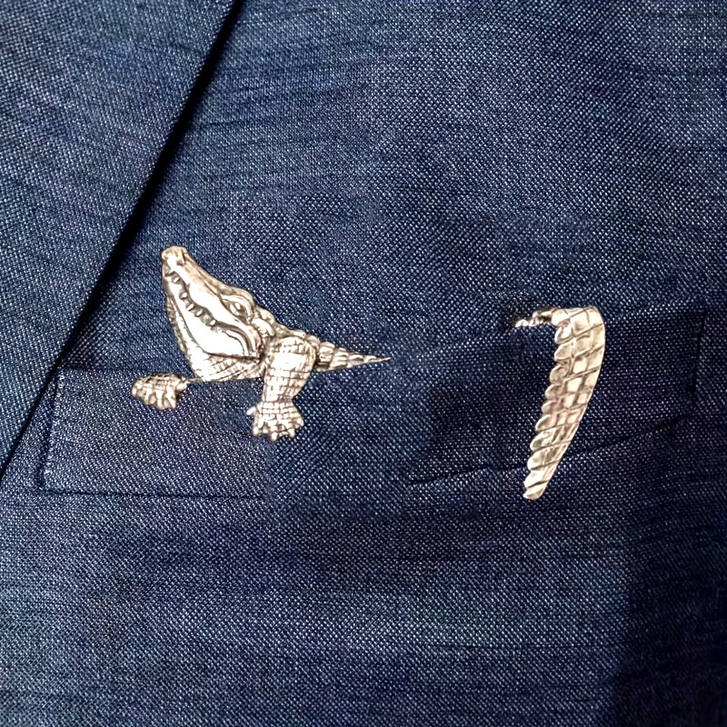 ⭐BAD A*S!!!⭐ MODERN SUIT POCKET ALLIGATOR GATOR UF MASCOT ALBERT (STUDENT GIFT)