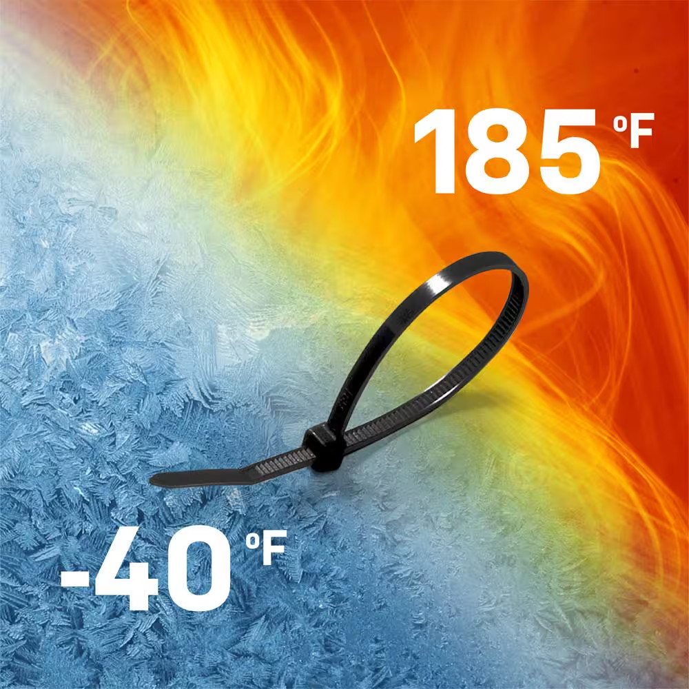 8In Standard Cable Zip Ties 100 COMBO Pack (Assorted Colors)