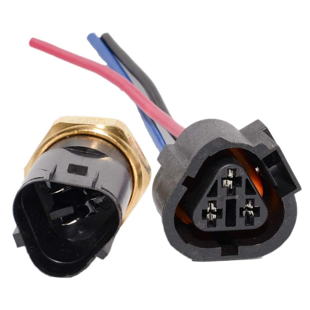 Radiator Coolant Temp Sensor Pigtail Plug Temperature Sensor Set Compatible w...