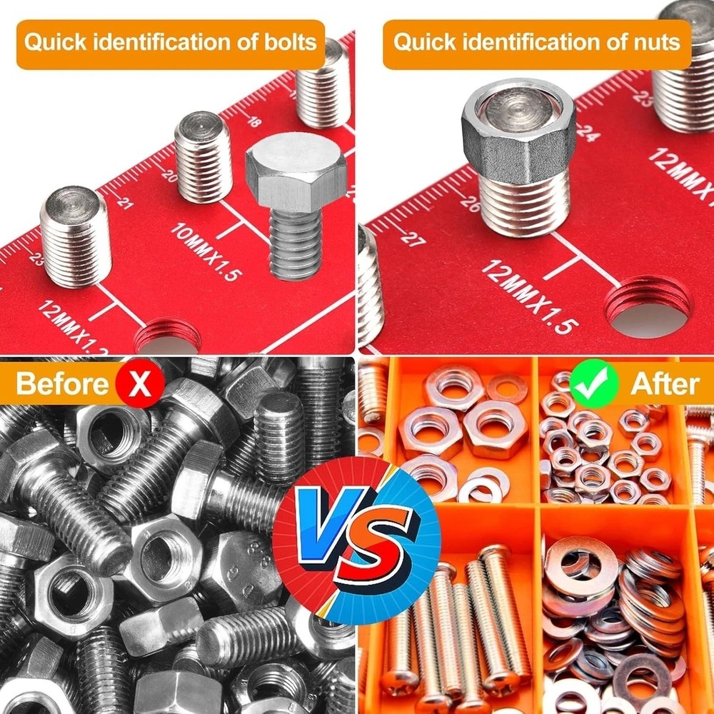 55 Nut and Bolt Thread Checker Thread Checker Standard and Metric