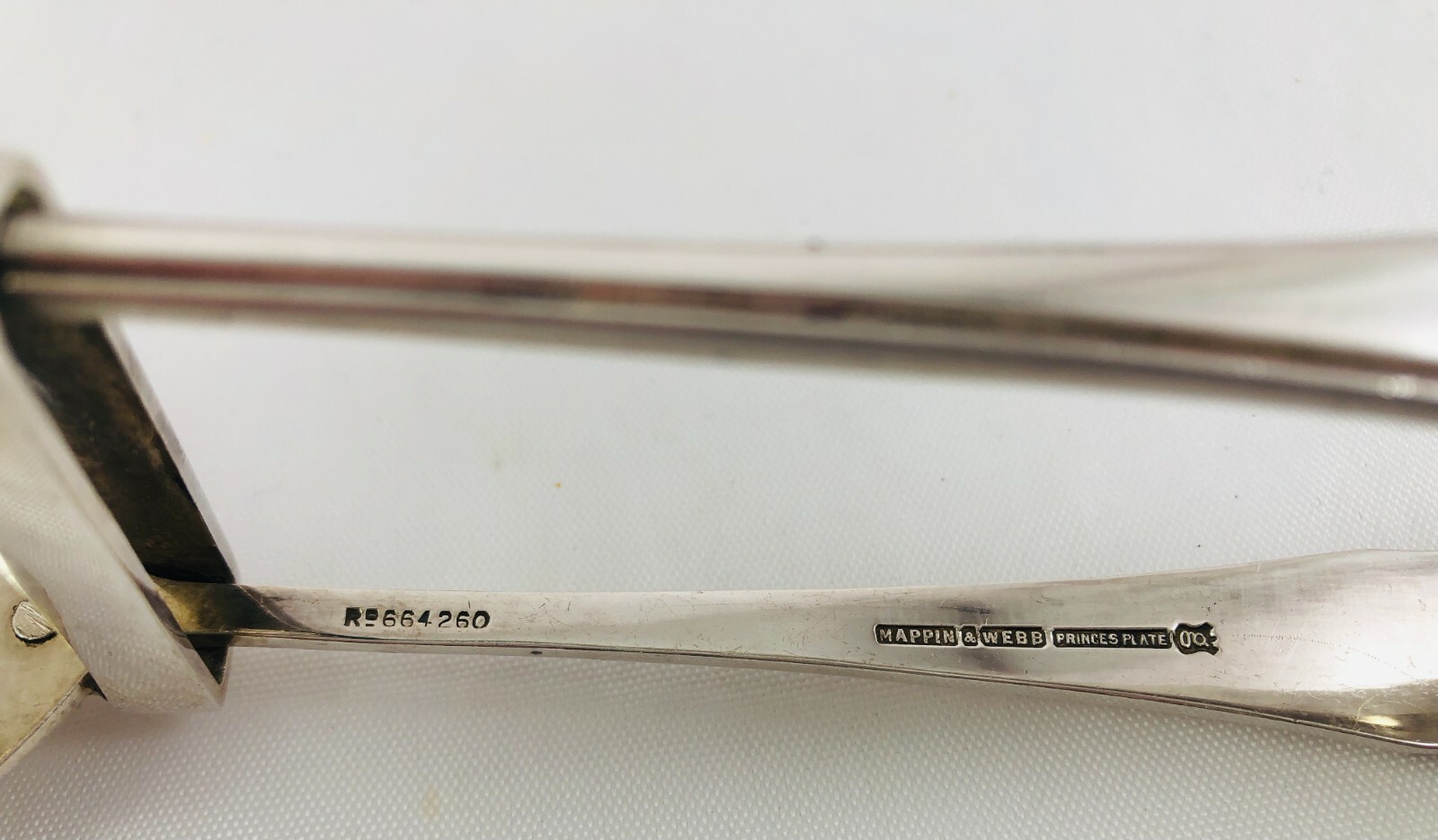 Antique 1918 Princes Silver Plate Mappin & Webb Pastry Asparagus Sandwich Tongs