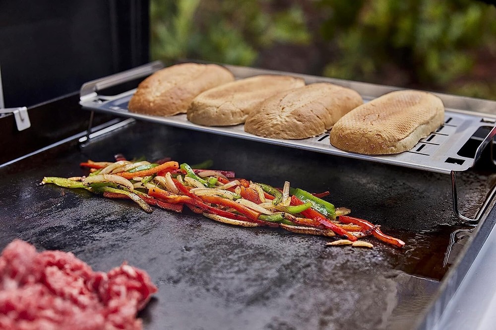 Weber 6784 Griddle Warming Rack, Silver