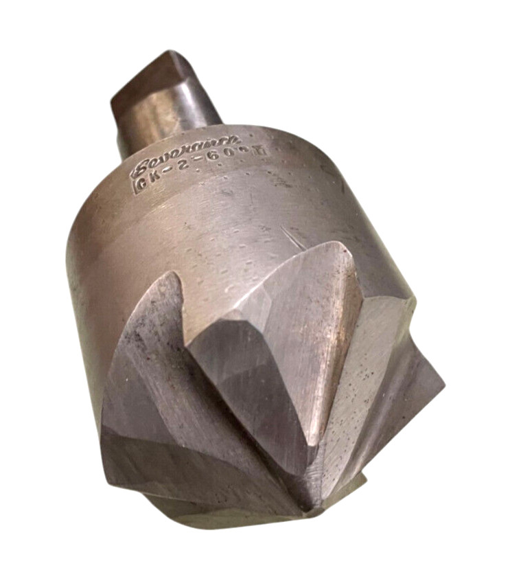 Used Severance 2.00" x 60° 6 Flute, Solid Carbide Countersink
