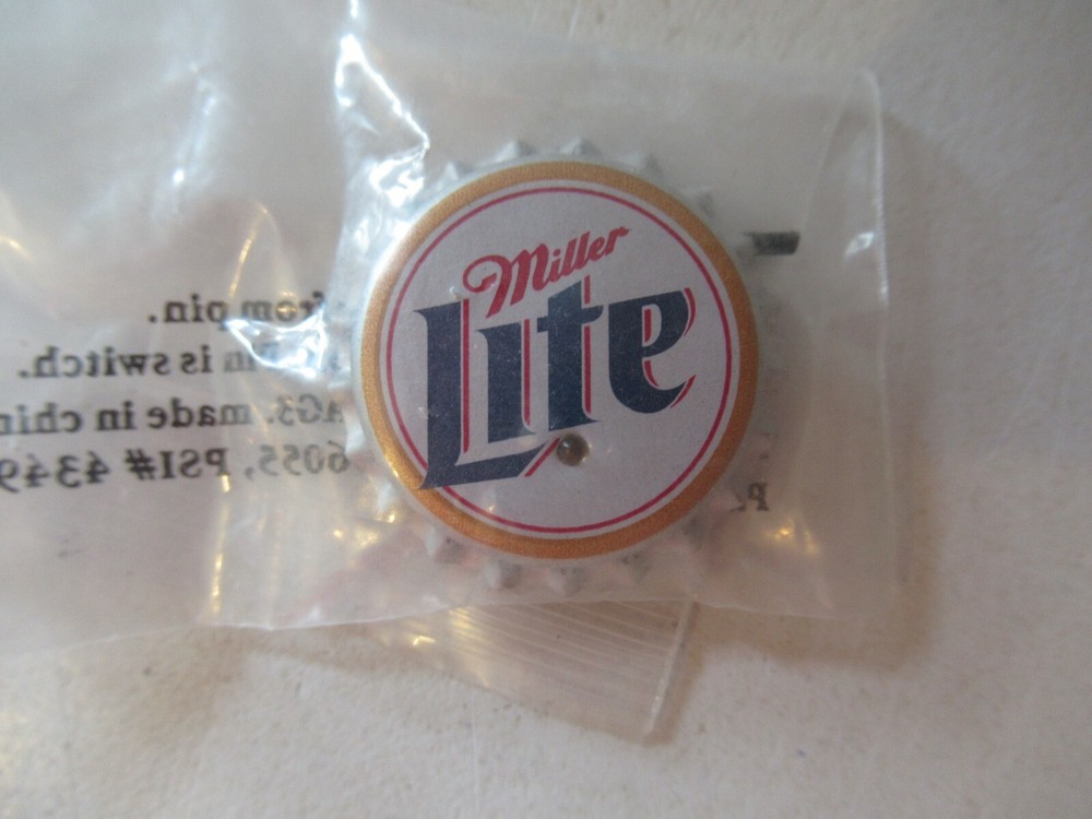 Vintage beer light up pin Miller Lite  NEW