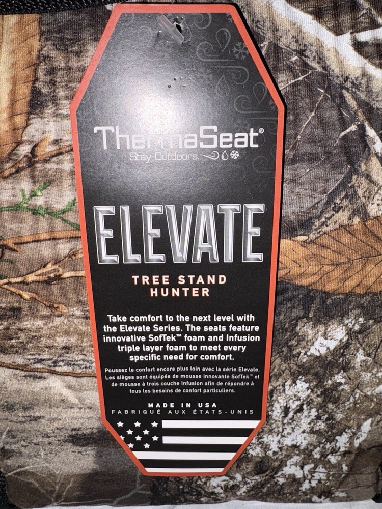Therm A-Seat Elevate Tree Stand Hunter Seat Realtree Edge
