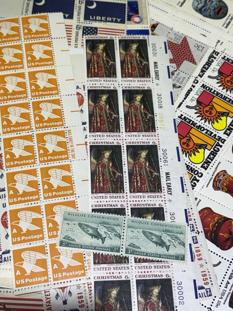 $115+ Face Value U.S Postage Stamps Sheets Low Denominations