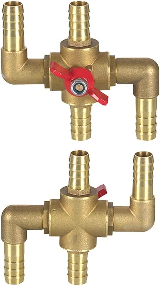 All Solid Brass Body Automobile Integrated 4-Way Heating Water Manual Control...