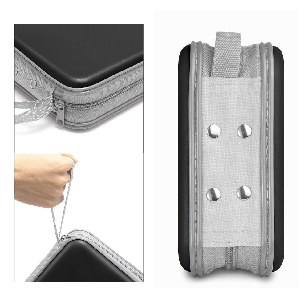 Siveit CD Case Holders - Hard Plastic 48 Capacity CD/DVD 48 Capacity, Black
