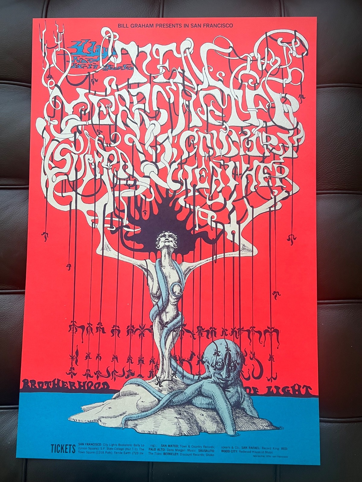 1968 Fillmore West Poster BG-145-OP-1 Ten Years After Lee Conklin Artwork