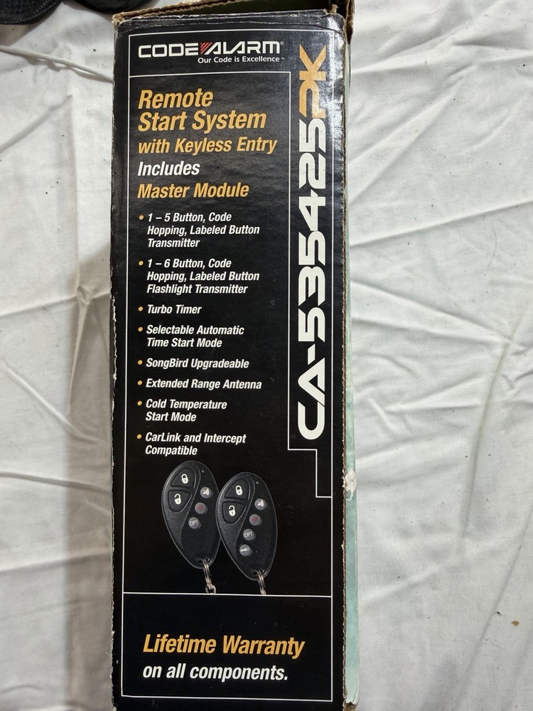 Code Alarm Elite CA-535425 Two-Way Remote Start Security System NEW￼