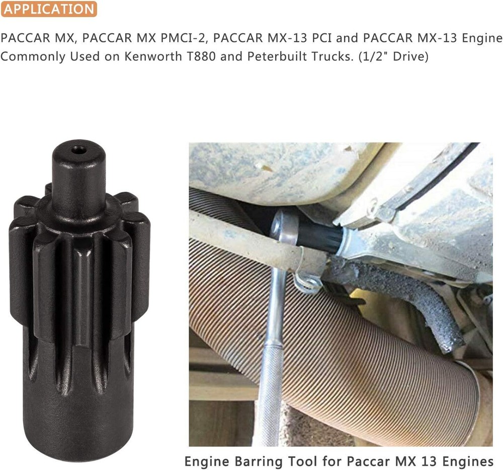 Engine Barring Tool for Paccar MX 13 & Engine Barring/Rotating Tool for Cummins