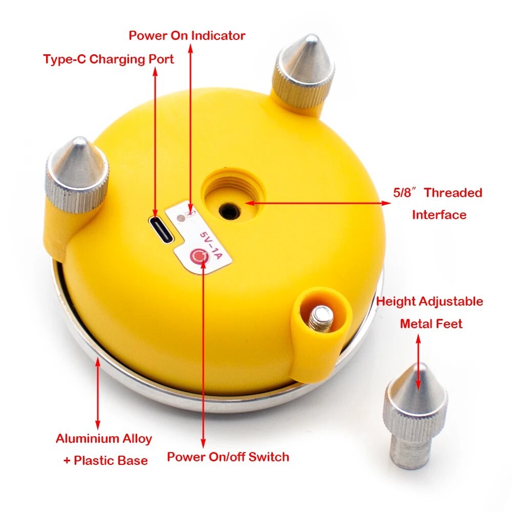 Laser Level Universal Remote Control Electric Fine Adjustment 360° Rotating Base