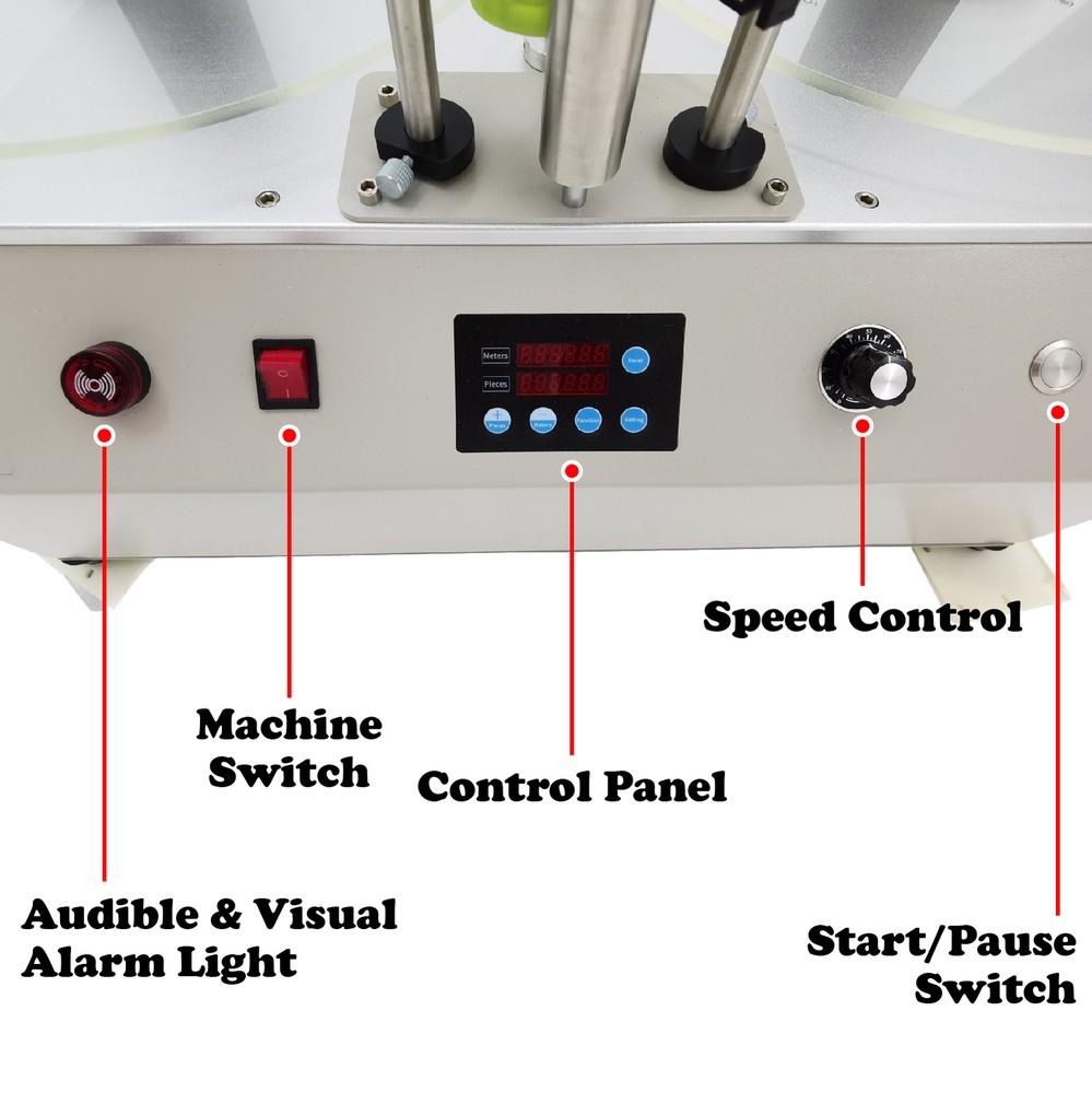 Adjustable Label Rewinder Machine Auto Counter 350 110V for PVC Label Processing