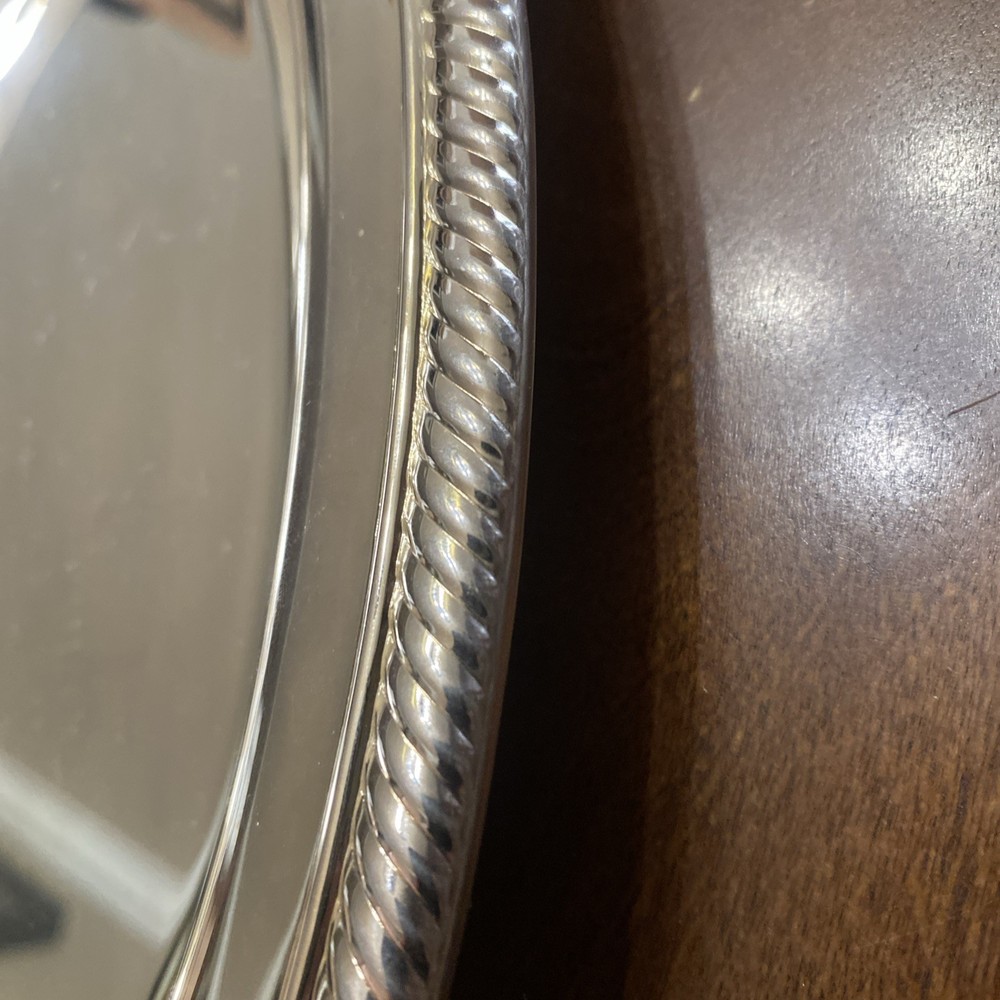 International Silver Co. Roped platter