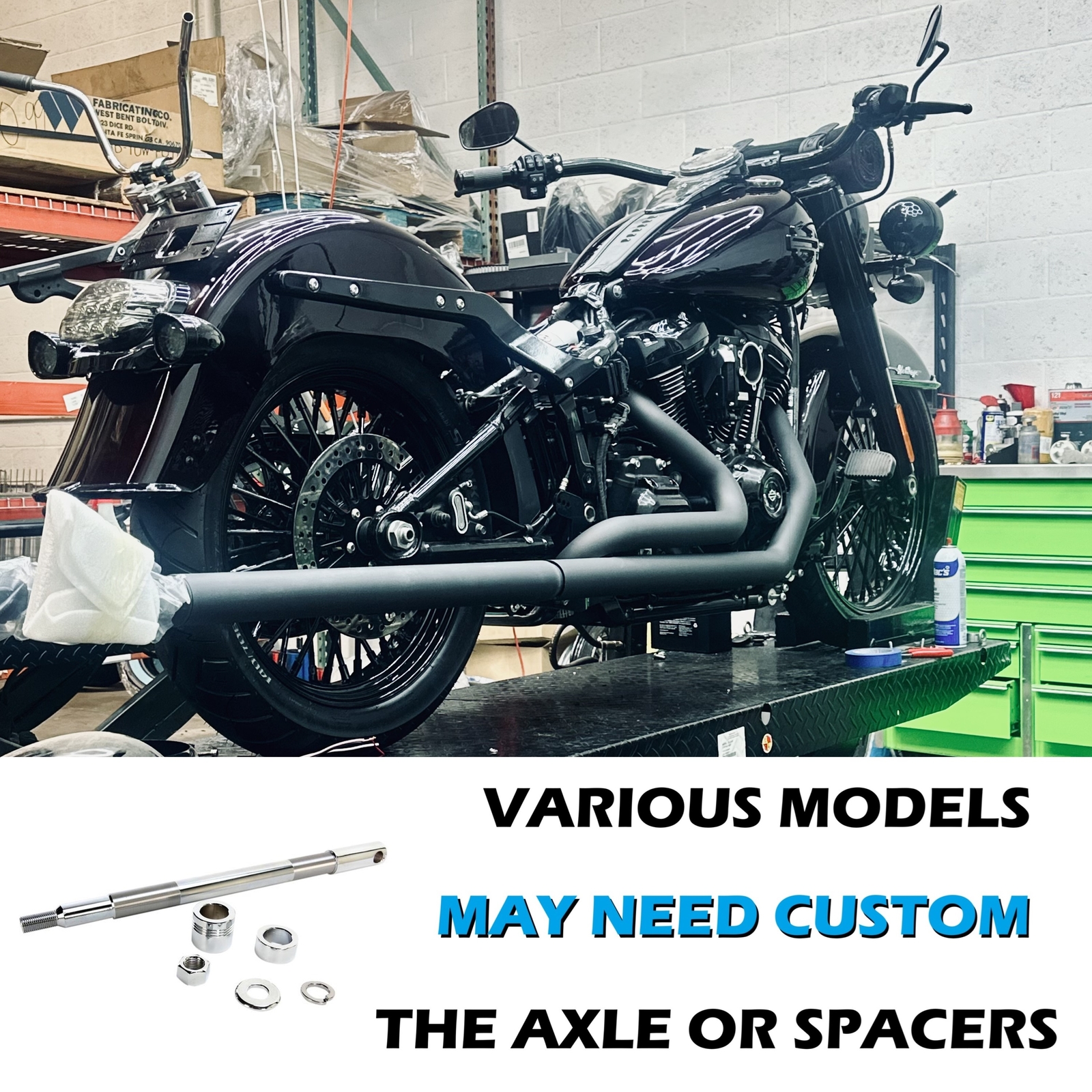 21'' Single Disc Front Wheel for 2008-UP Touring & Softail Models, Black