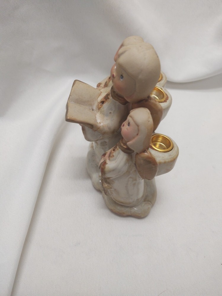 Scotts Collectables Cherub Noel Candle Holder
