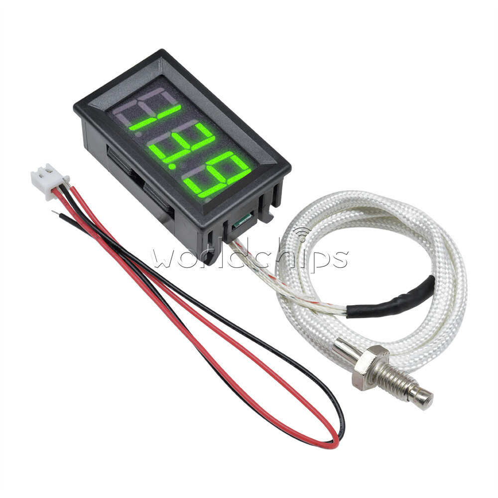DC 12V Digital LED Display K-type Thermocouple Temperature Meter Thermometer