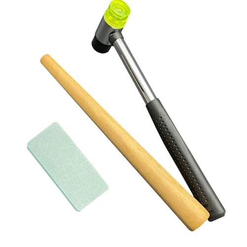 3PCS ring Repair Tool, solid wood ring shaping stick, 25mm double-sided