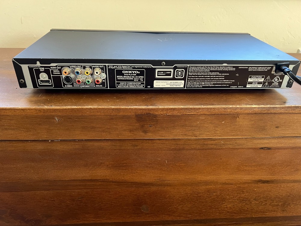 Onkyo DV-SP404 CD/DVD Player