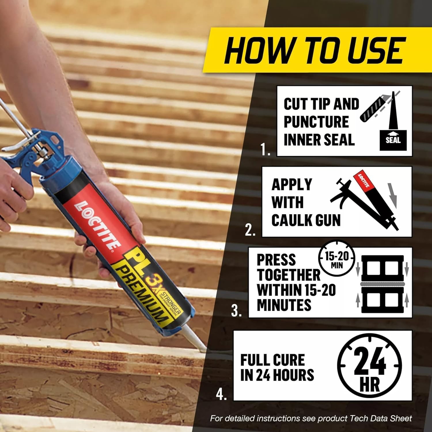 LOCTITE PL Premium 10 Oz. Polyurethane Construction Adhesive 1390595 Pack of 12