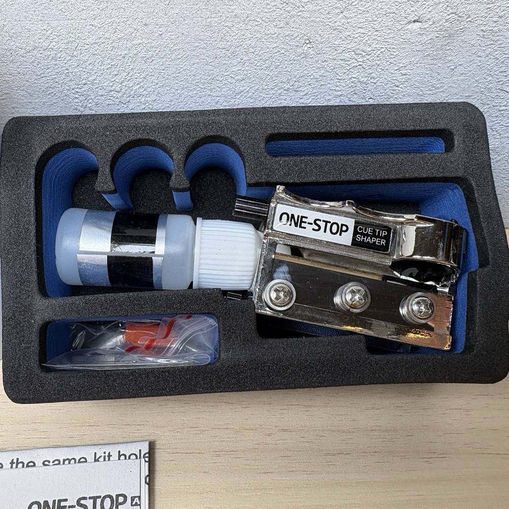 One-Stop Pool Cue Tip Shaper